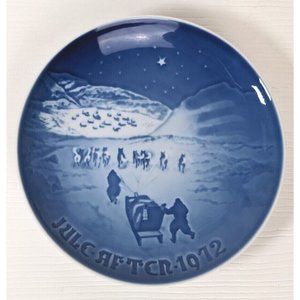 Vintage 1972 B & G Copenhagen Christmas Porcelain Plate Greenland BING GRONDAHL